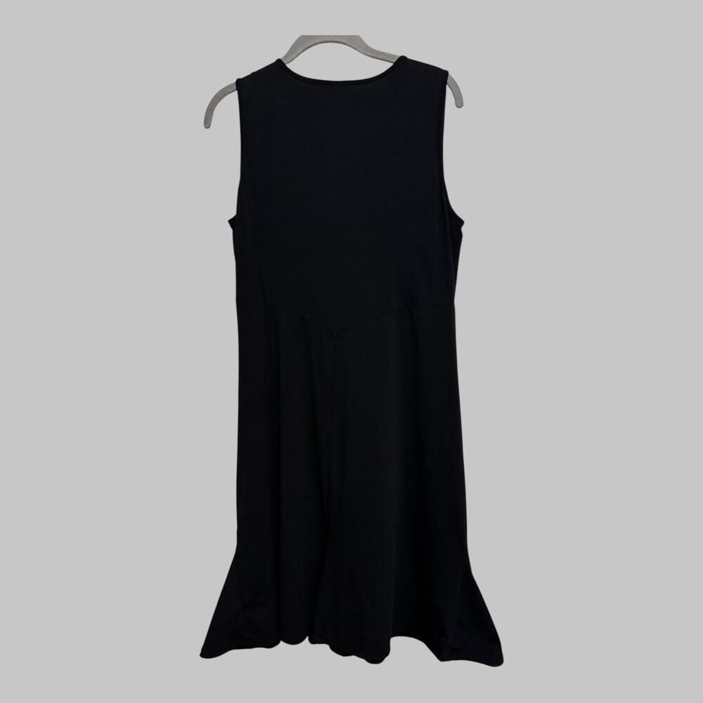 Old Navy Y2K Black Midi Dress Size‎ L Perfect Fit Casual Summer Vacation Travel - Picture 2 of 9